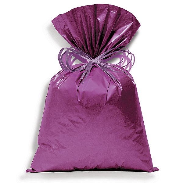 Saco Metalizado P/Presente 15x29 cm - Pink Opacque  - 1000 unidades - Cromus Atacado - Rizzo