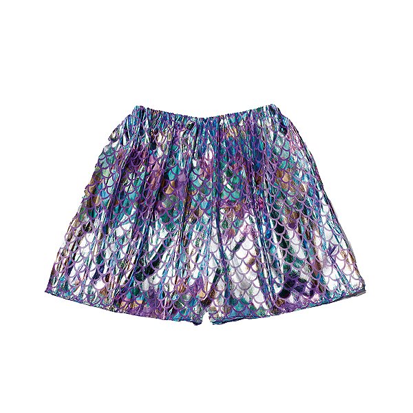 Shorts Escamas Sereia Adulto - 1 unidade - Cromus - Rizzo