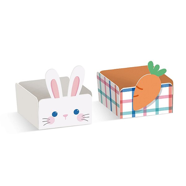 Forminhas para Doce Decorada Coelhinhos - 24 Unidades - Cromus Páscoa - Rizzo