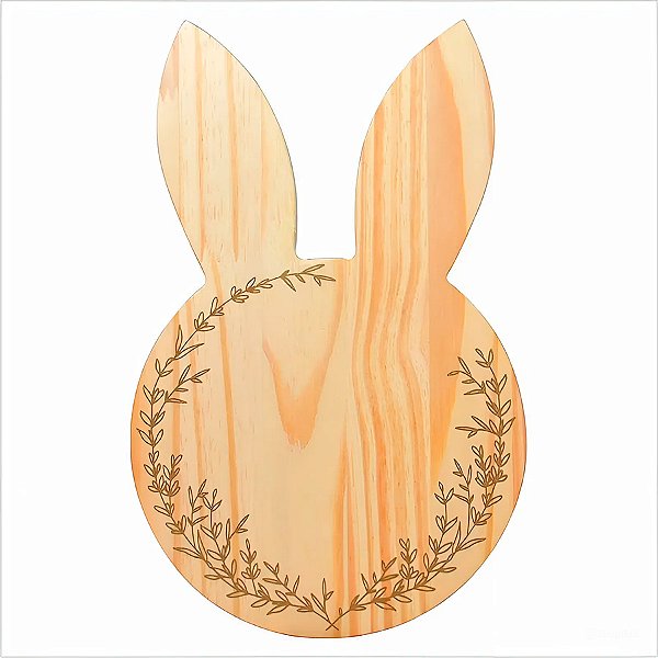 Tábua de Madeira - Coelho da Páscoa - 20x30cm - 1 unidade - Rizzo