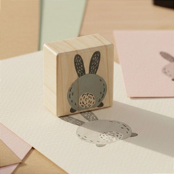 Carimbo de Páscoa Bumbum Coelho - RI-218P -3,5cm - 1 unidade - Rizzo - Rizzo