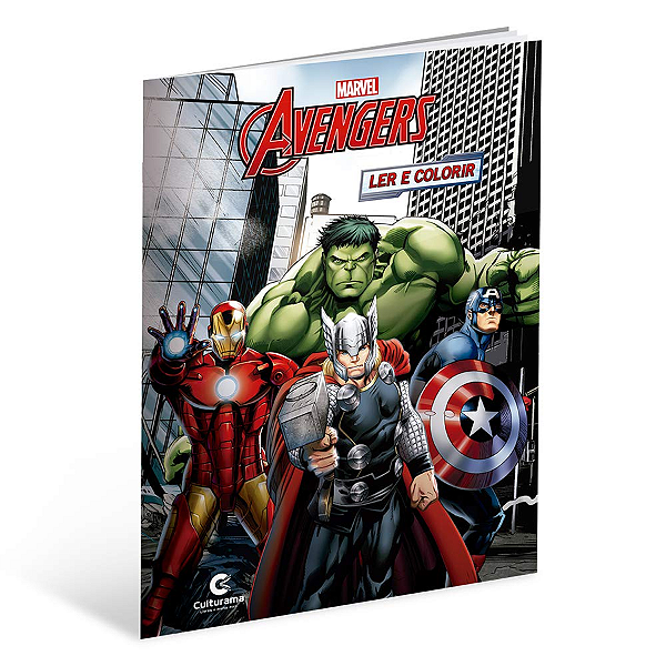 Livro Gigante Para Ler e Colorir Vingadores - 01 Unidade - Culturama