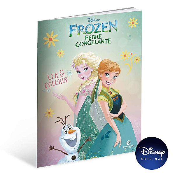 Livro Gigante Para Ler e Colorir Frozen Fever - 01 Unidade - Culturama - Rizzo