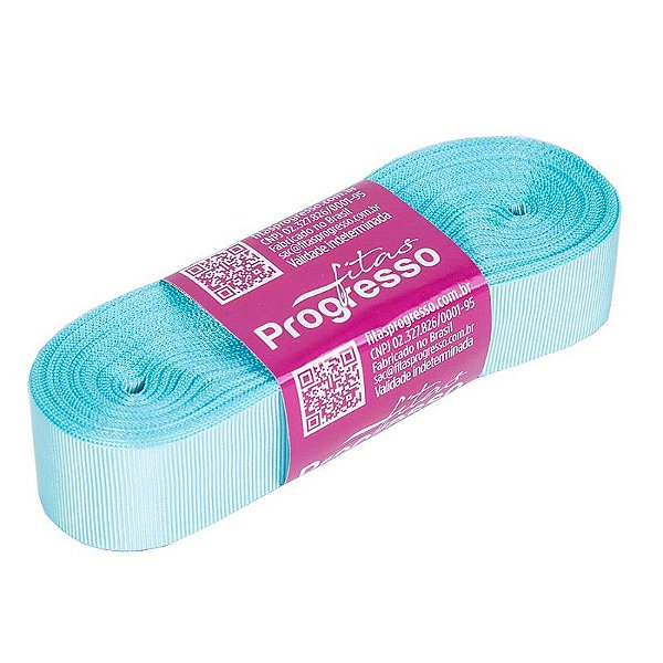 Fita Gorgurão Progresso 22mm nº5 - 10m Cor 247 Azul Tiffany - 01 unidade