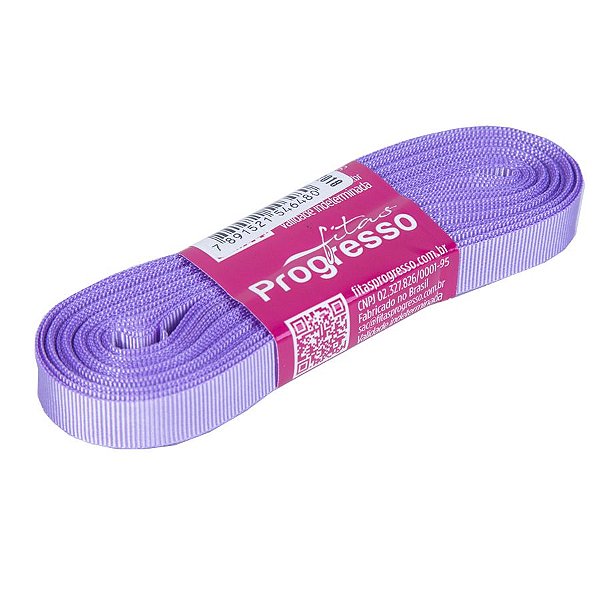 Fita Gorgurão Progresso 11mm nº2 - 10m Cor 245 Lilás - 01 unidade