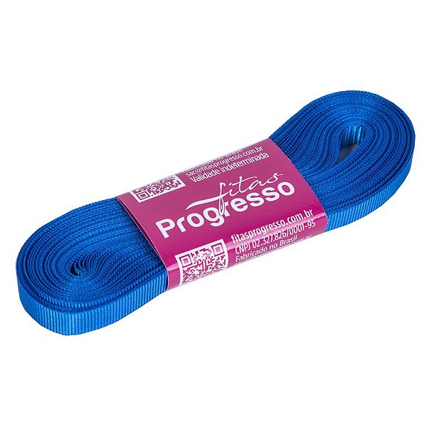 Fita Gorgurão Progresso 7mm nº1 - 10m Cor 214 Azul Royal - 01 unidade