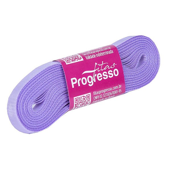 Fita Gorgurão Progresso 7mm nº1 - 10m Cor 245 Lilás - 01 unidade