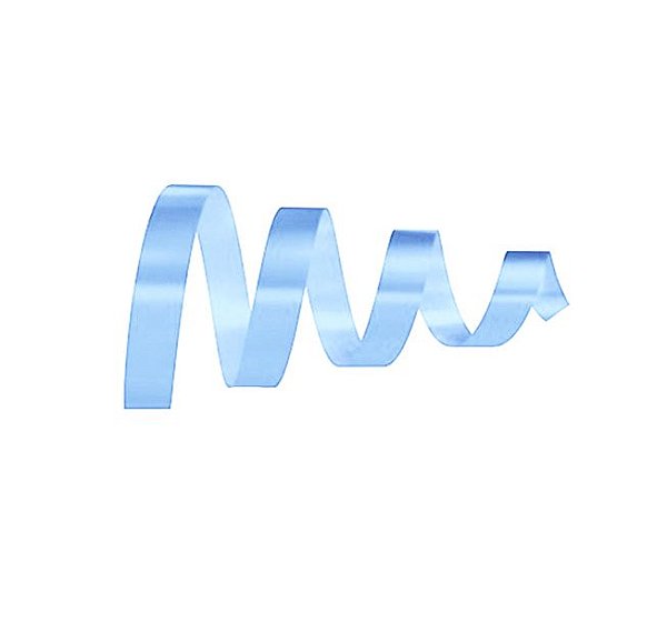 Rolo Fita Lisa Azul Claro - 15mm x 50m - EmFesta