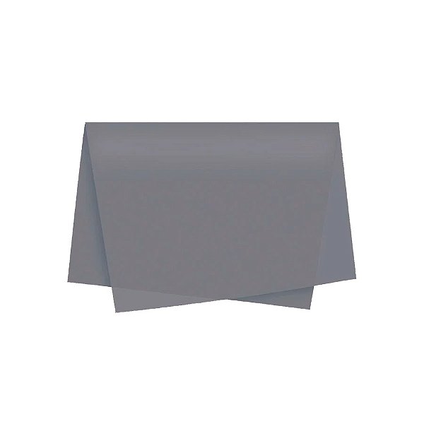 Papel de Seda - 50x70 - Cinza Escuro - 10 unidades - Rizzo