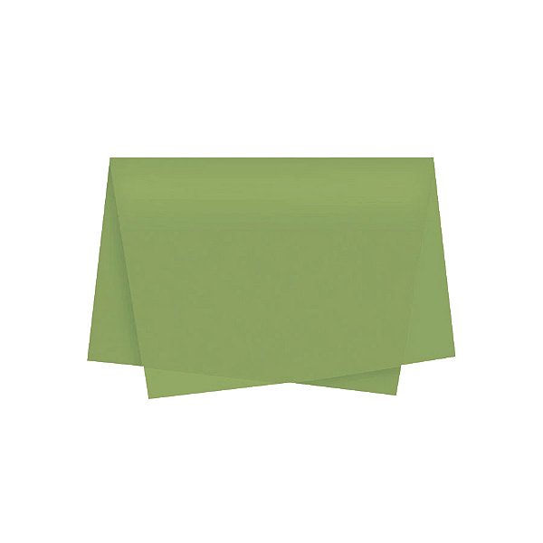 Papel de Seda - 50x70 - Verde Oliva Claro - 10 unidades - Rizzo