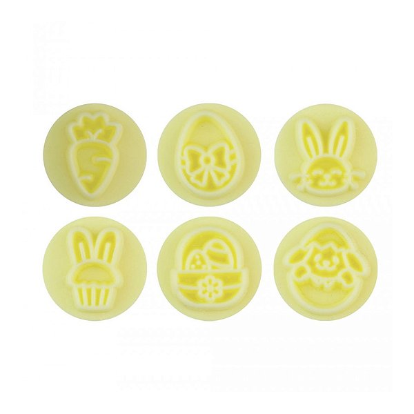 Kit Carimbos - Páscoa Brilhante - Amarelo - 7 unidades - BlueStar - Rizzo