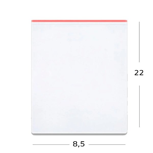 Saco Adesivado com furo - 8,5 x 22 cm - Rizzo