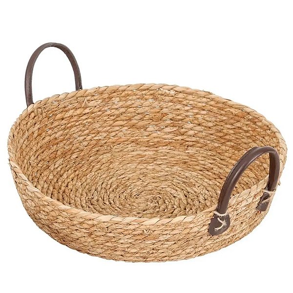 Cesta Decorativa Paracanas em Seagrass com alça - 30x30x7cm - 1 unidade - Rizzo