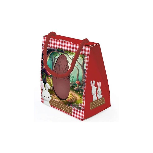 Sacola Com Visor Para Ovo De 250g - Doce Páscoa - 20x18x15cm - 6 unidades - Cromus - Rizzo