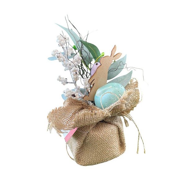 Mini Arvore decorativa de Páscoa com Ovos - 21cm - 1 unidade - Rizzo
