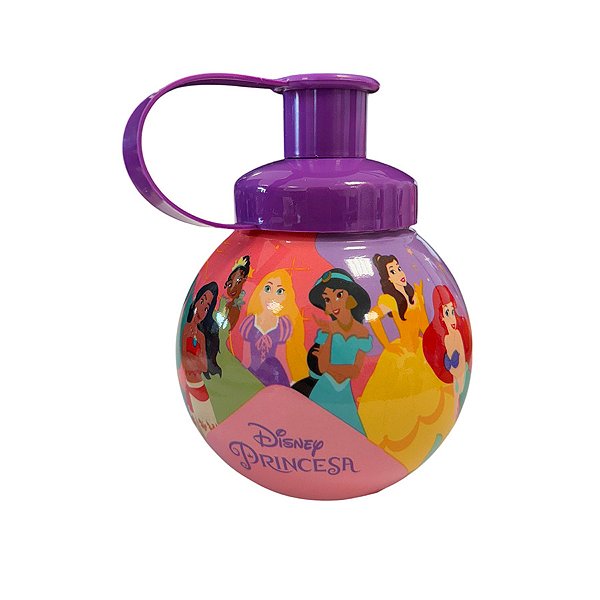 Garrafa Squeeze Bola Princesas - Roxa - 250ml  - 1 unidade - Rizzo