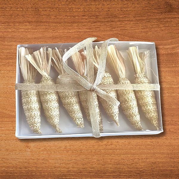 Enfeite Decorativo de Páscoa - Cenouras - 23cm - 7 unidades - Cromus - Rizzo
