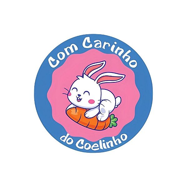 Etiqueta Adesiva - Carinho Do Coelhinho - 2,5cm - 100 unidades - Rizzo