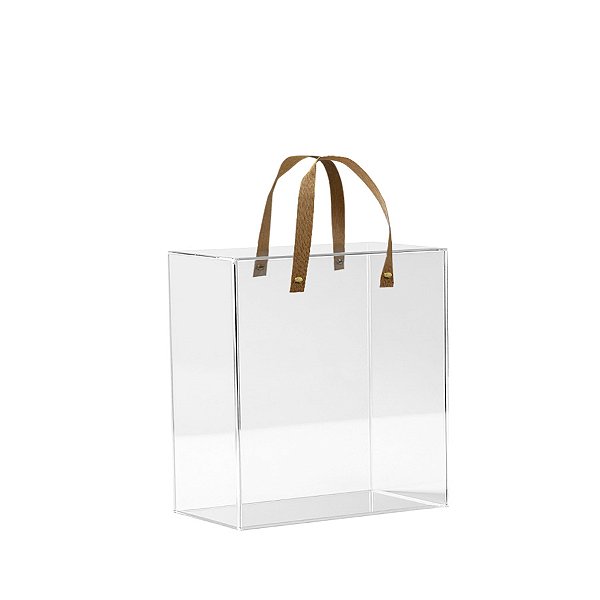 Caixa de PVC com Alça Kraft  - 15x15x10cm - 1 unidade - Rizzo