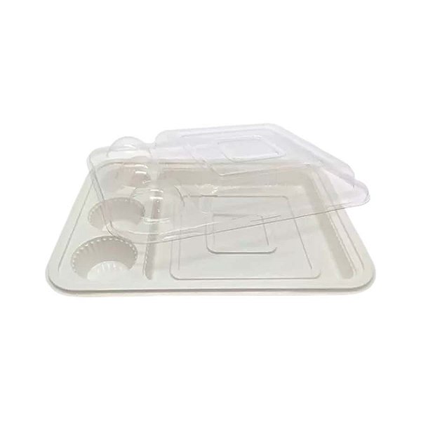 Blister 3 Brigadeiros e 1 Fatia de Bolo- Branco - 5 unidades - Rizzo