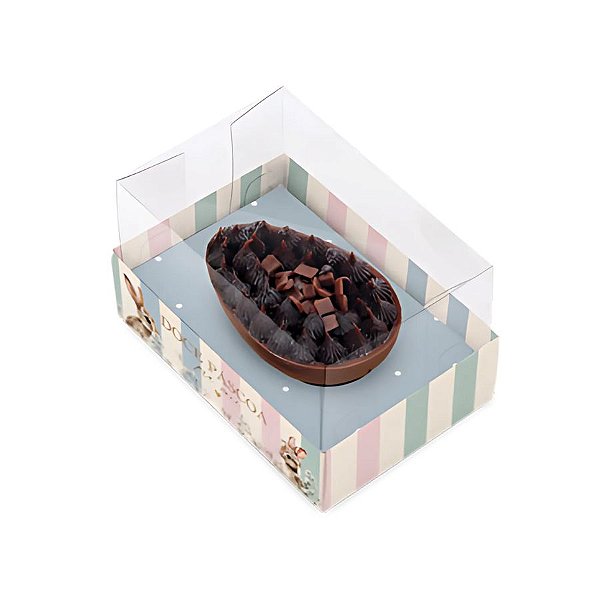 Caixa Para Meio Ovo De 50g - Doce Páscoa - 8x5,5x5cm - 6 unidades - Cromus - Rizzo