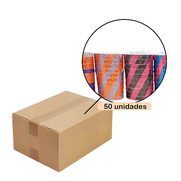 Caixa Serpentina em Rolo Sortida com 50 unidades - 8m - Rizzo