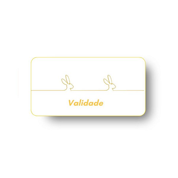 Adesivo De Páscoa "Validade" - Ref 2327- Hot Samping - 4cm - 40 unidades - Stickr - Rizzo