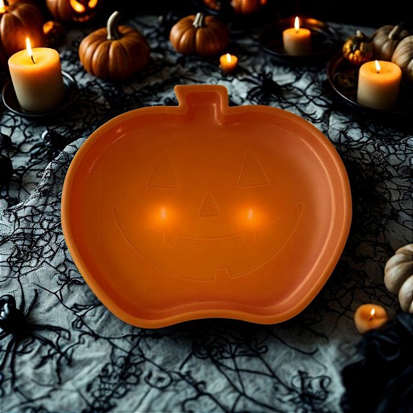 Bandeja Decorativa de Halloween - Abóbora - 20x16cm - 1 unidade - Rizzo