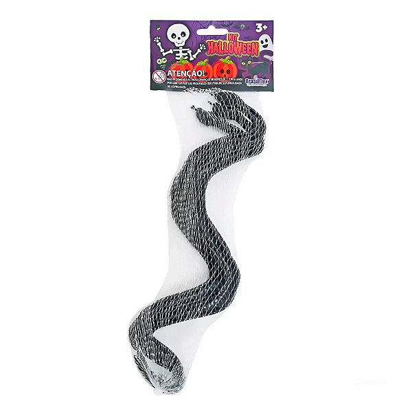 Kit Cobra de Halloween - Preto - 28,5cm - 1 unidade - Rizzo