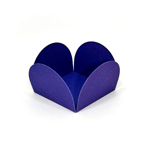 Forminhas para Doces 4 Pétalas Azul Marinho  - 50 unidades - FunFestas - Rizzo