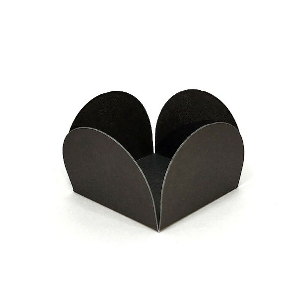 Forminhas para Doces 4 Pétalas Preto  - 50 unidades - FunFestas - Rizzo