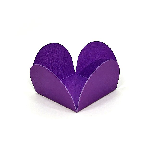 Forminhas para Doces 4 Pétalas Lilás  - 50 unidades - FunFestas - Rizzo