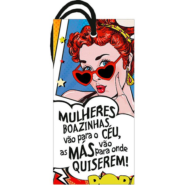 Decor Home Tag "Mulheres Boazinhas" - DHT2-134 - 1 unidade - Litoarte - Rizzo