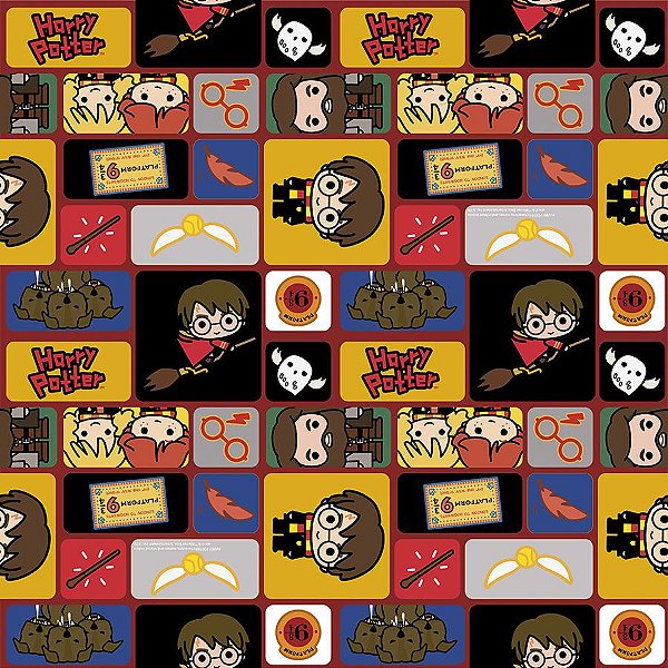 Folha para Ovos de Páscoa Harry Potter 69x89cm - 5 unidades - Páscoa Cromus - Rizzo Embalagens