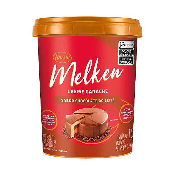 Recheio Sabor Chocolate ao Leite Melken - 1,0kg - 1 unidade - Harald - Rizzo