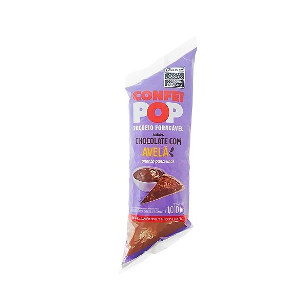 Recheio Forneável Confeipop - Chocolate com Avelã - 1,01kg - 1 unidade - Harald - Rizzo