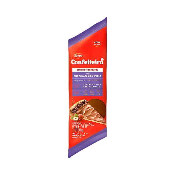 Recheio Forneável Confeiteiro - Chocolate com Avelã - 1,01kg - 1 unidade - Harald - Rizzo