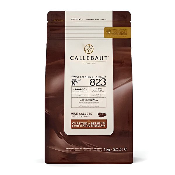 Chocolate Belga Callebaut - Gotas Ao Leite - N°823 - 1kg  - 1 unidade - Rizzo