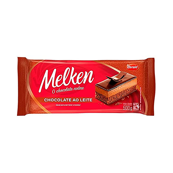 Chocolate em Barra Ao Leite - Melken - 500g - Harald - Rizzo
