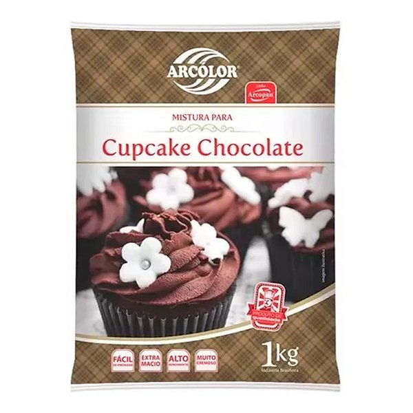 Mistura para CupCake de Chocolate 1 kg Arcolor