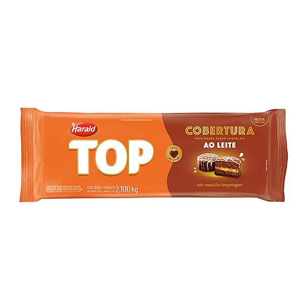 Cobertura em Barra ao Leite - TOP - 2,100kg - 1 unidade - Harald - Rizzo