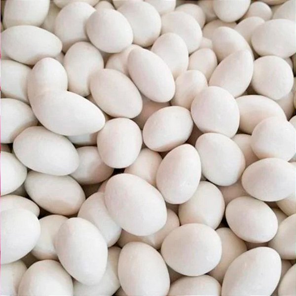 Amêndoas Confeitada Branca 100gr - Rizzo Confeitaria