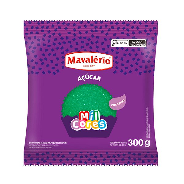 Açúcar Cristal Verde - 300g - 1 unidade - Mavalério - Rizzo