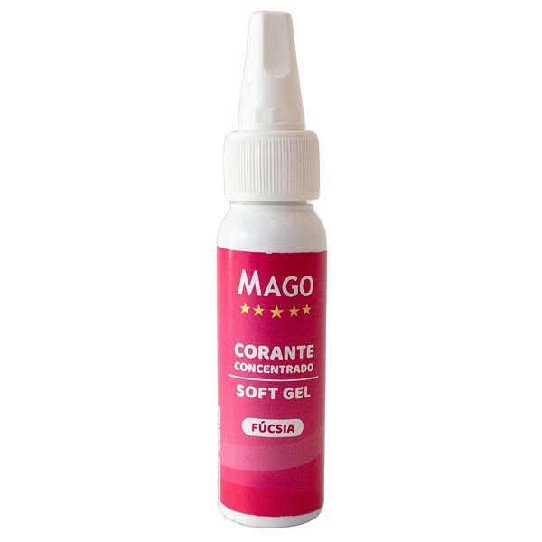 Corante SoftGel Fucsia - 60g - 1 unidade - Mago - Rizzo