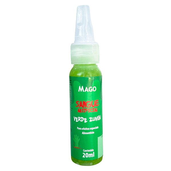 Corante Sangue Artificial Alimentício - Verde - 20ml - 1 unidade - Mago - Rizzo