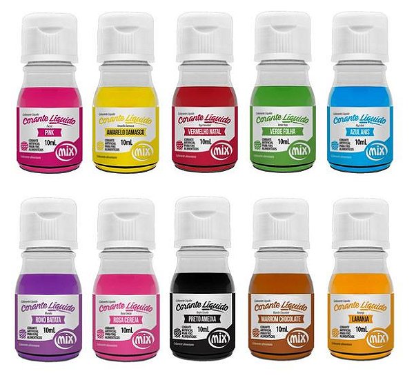 Corante Liquido - 10ml - Mix
