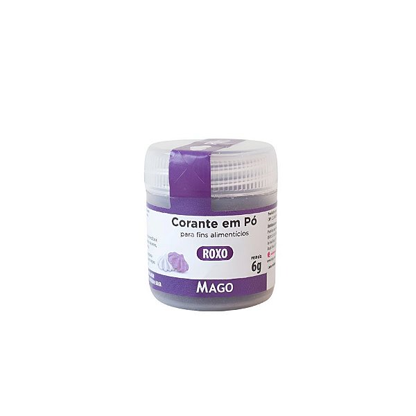 Corante em Pó Roxo - 6g - 1 unidade - Mago - Rizzo