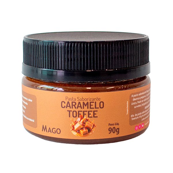 Pasta Saborizante Sabor Caramelo Toffee - 90g - 1 unidade - Mago - Rizzo
