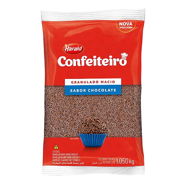 Granulado Macio - Confeiteiro - 1,050Kg -  01 unidade - Harald - Rizzo