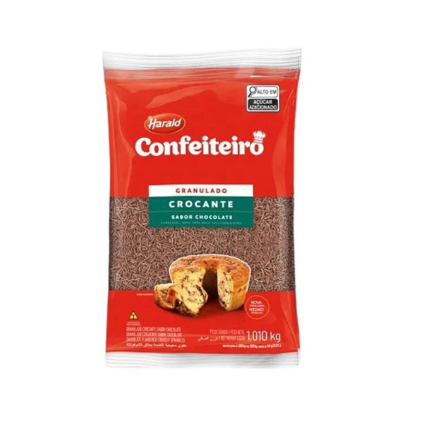 Granulado Crocante e Forneável - Confeiteiro - 1,010kg - 1 unidade - Harald - Rizzo